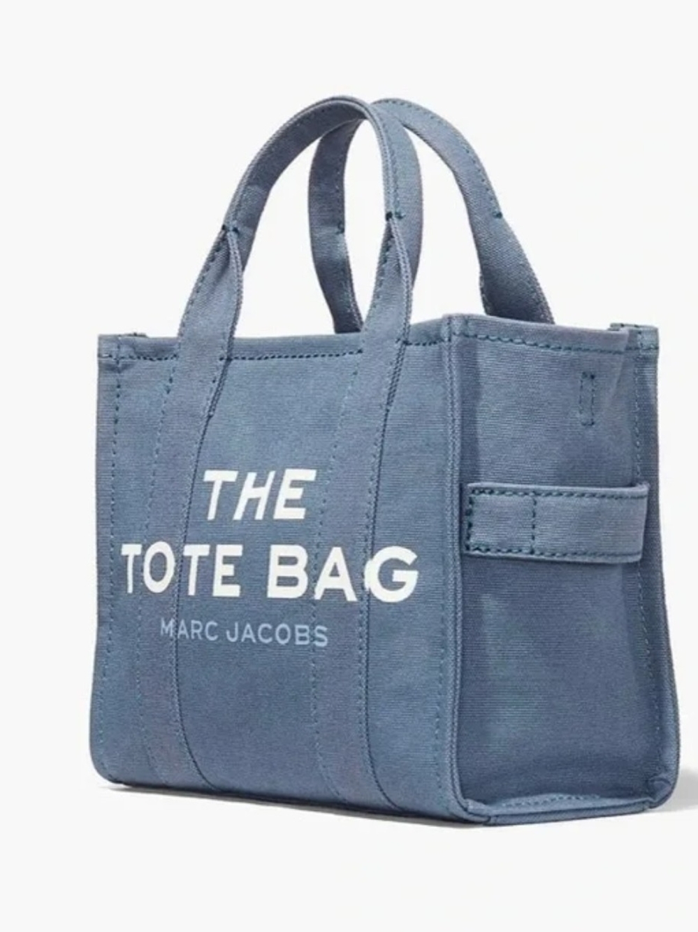 Marc Jacobs The Large Tote Bag in Dusty Blue Canvas
